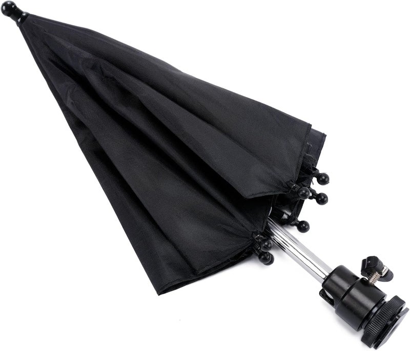VILTROX Updated 50cm Hot Shoe Umbrella, DSLR Mirrorless Camera Protect Umbrella Rain Cover Protector Sunshade, Protects Camera from Rain, Bird Drop, Strong Sunlight, Snow, Waterproof Camera Umbrella - Image 2